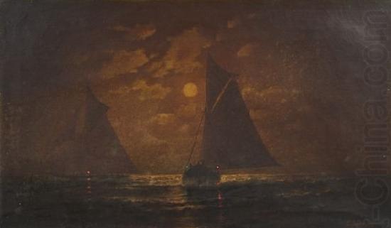 Charles S. Dorion moonlit seascape china oil painting image